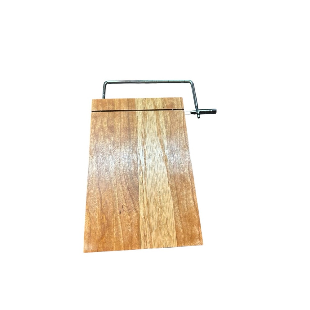 Handmade Wooden Cheese Slicer with Metal Handle